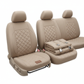 Luxury Quilted Beige Seat Covers