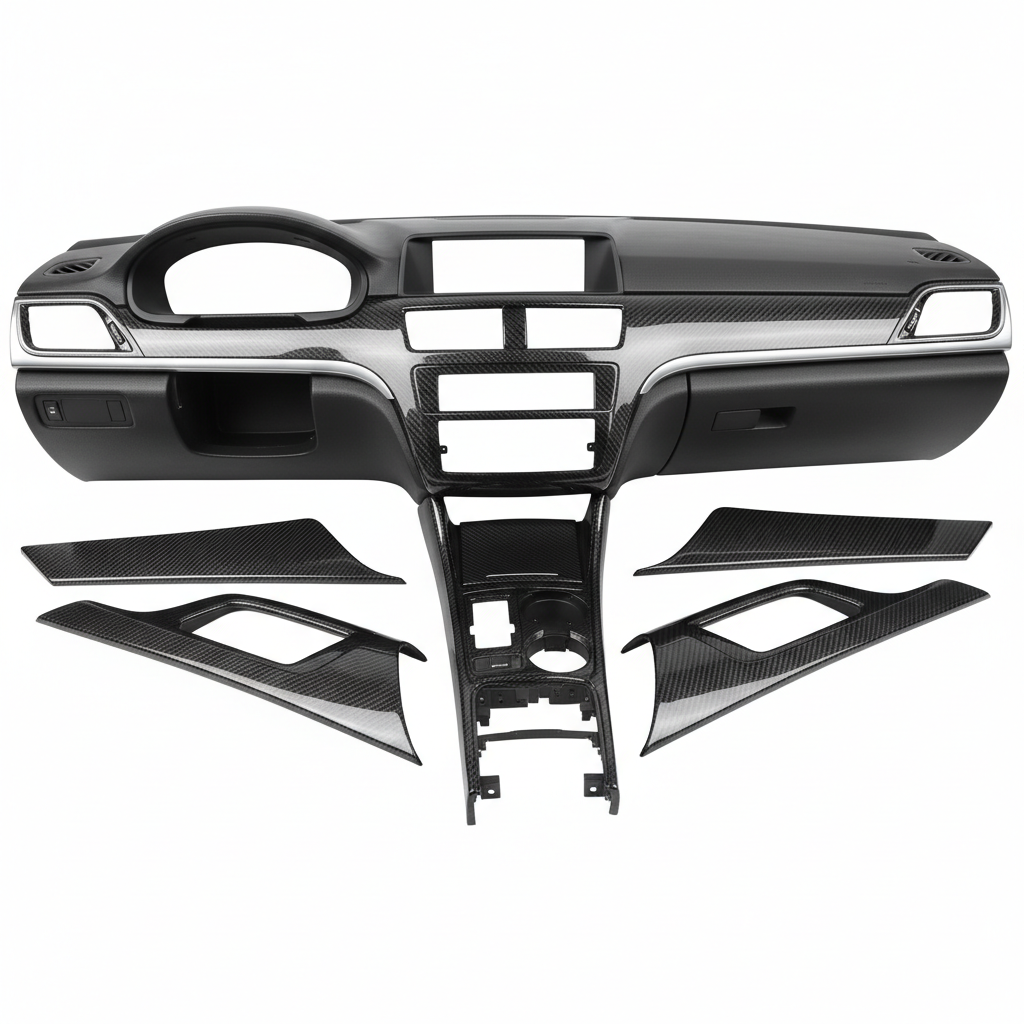 Carbon Fiber Interior Dashboard Trim Kit