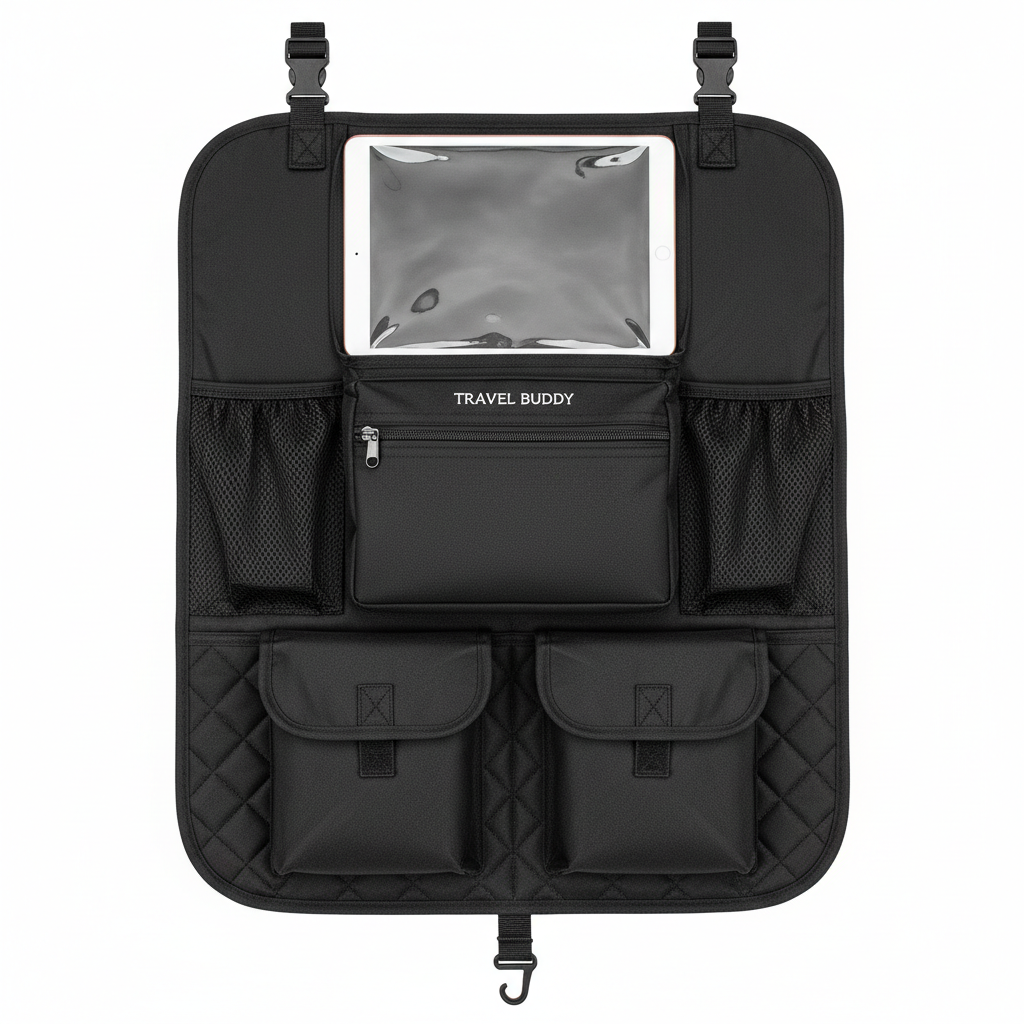 Car Seat Back Organizer with Tablet Holder