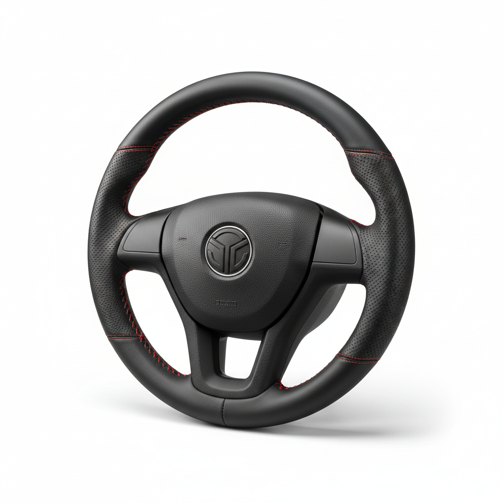 Premium Leather Steering Wheel Cover