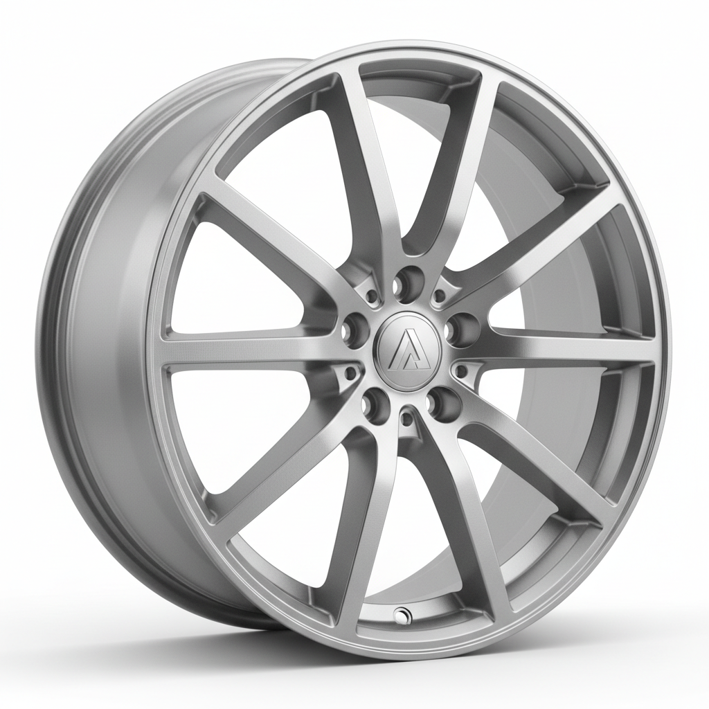 Brushed Aluminum Twin-Spoke Alloy Wheel